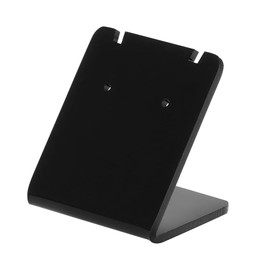 BESTYASH 10 Pcs Acrylic Earring Display Holder Black Jewelry Organizer Stand for Earrings and Studs Ideal for Home and Store Display 1.77x1.57x1.38 Inch