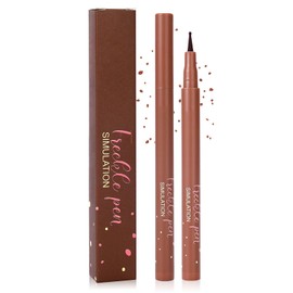 2 Colors Freckle Pen & Freckle Stamp, Natural Fake Freckles Makeup Soft Dot Spot Pen, Waterproof, Quick-Dry Formula for Long-Lasting Wear, Easy To Color for Effortless Freckles Grey & Dark Brown