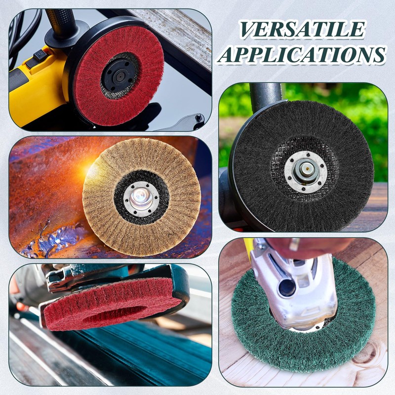 Dansib 20 Pcs 4.5" x 7/8" Nylon Fiber Flap Disc