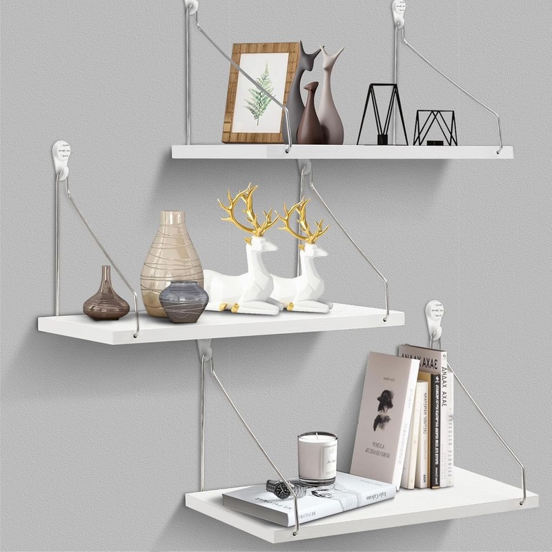 JUTOSU Wall Shelves, Open Shelves, Wall Shelves, Hanging Shelves, Wall