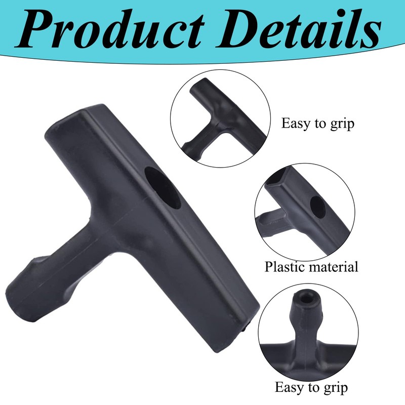 klahh 3.5mm Lawnmower Pull Cord Gasoline Engine Starter Handle Grip