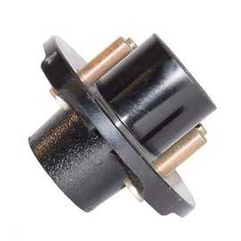 RIGID HITCH INCORPORATED Pair of 4-Bolt On 4 Inch Hub Assembly (AKRD-220044) Includes (2) 1-1/16 Inch Straight Spindles & Bearings