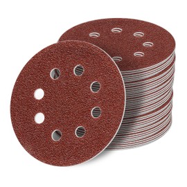 StickandShine 125 mm Velcro Sanding Discs Set of 60 Each 10 x 40/60/80/120/180/240 Sandpaper 8 Holes