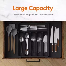 Unbranded Lifewit Silverware Drawer Organizer, Expandable Utensil Tray for Kitchen, Adj...