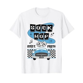 50s Sock Hop Dance Rock N Roll Shirt Rockabilly Classic Car T-Shirt