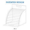 HULISEN Clipboard Holder, Wooden Clipboard Organizer with Raised Side Panel,