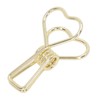 100pcs Binder Clips Heart Style Long Tail Shape Metal Iron