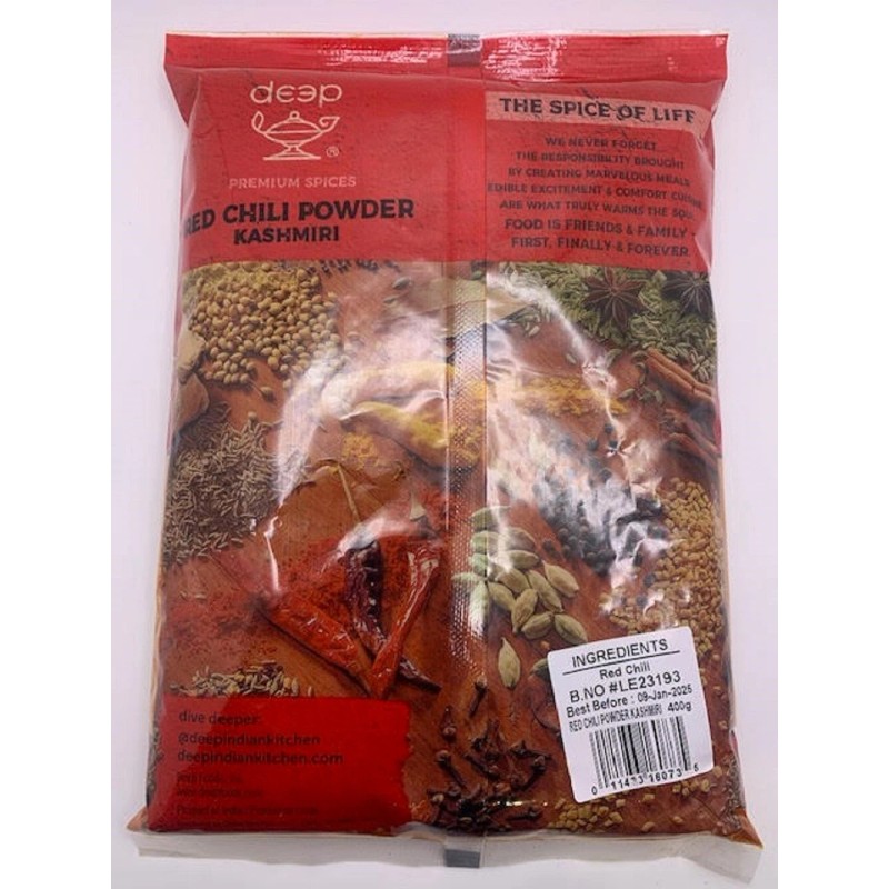 Deep Red Chili Powder - Kashmiri 400g (14oz)