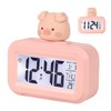 Pssopp Cute Digital Alarm Clock, Desk Shelf Clocks, Cute Electronic