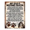SHAWPRINT MY Dog's Bedtime Prayer Retro Style Metal TIN Sign/Plaque,