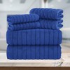 Elegant Comfort 100% Turkish Cotton Corduroy Ribbed Luxury Bath Towels