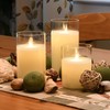 Lumabase 25403 Battery Operated Hurricane Candle with Moving Flame, Ivory