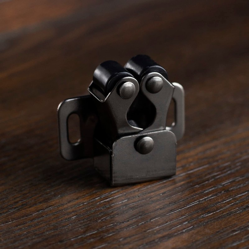 Keenkee 4 PCS Cabinet Latch Double Roller Catch Hardware for