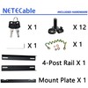 NETECABLE 6U Wall Mount Server Cabinet Network Rack Vented Enclosure