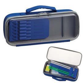 Raymei Fujii FSB1268K Pen Case, Top Liner, Clear, Navy