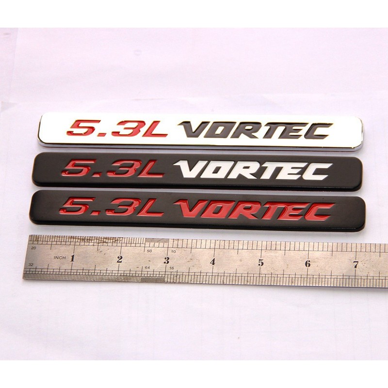Yoaoo 2Pack OEM 5.3L Vortec Hood Emblems Engine Badge Compatible