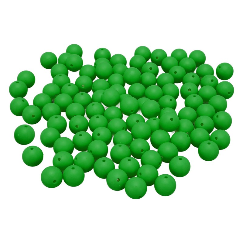 105pcs 15mm Silicone Beads Bulk Round Silicone Beads Loose Beads