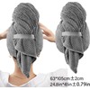 Toalla de microfibra absorbente para el cabello de secado rápido