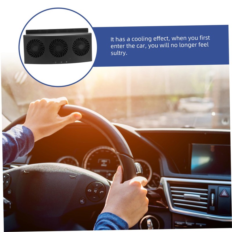 SHINEOFI Car Exhaust Fan Air Circulation Radiator Fan for Vehicle