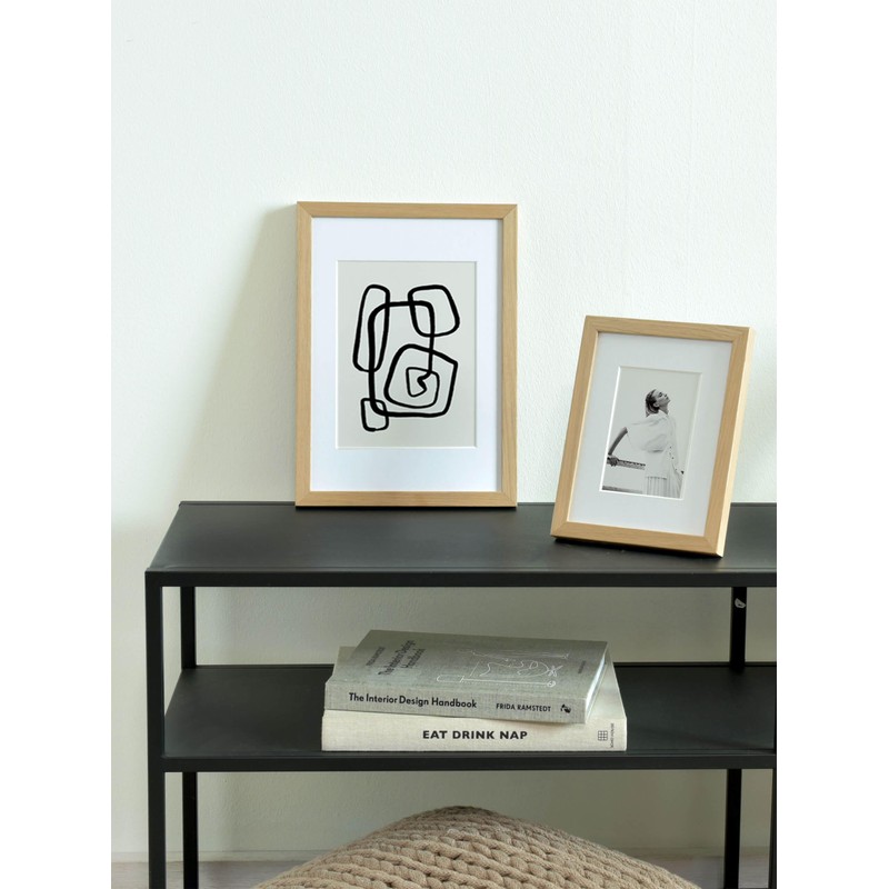 nielsen Skava Wooden Black Photo Frame with Mount 5x7 in