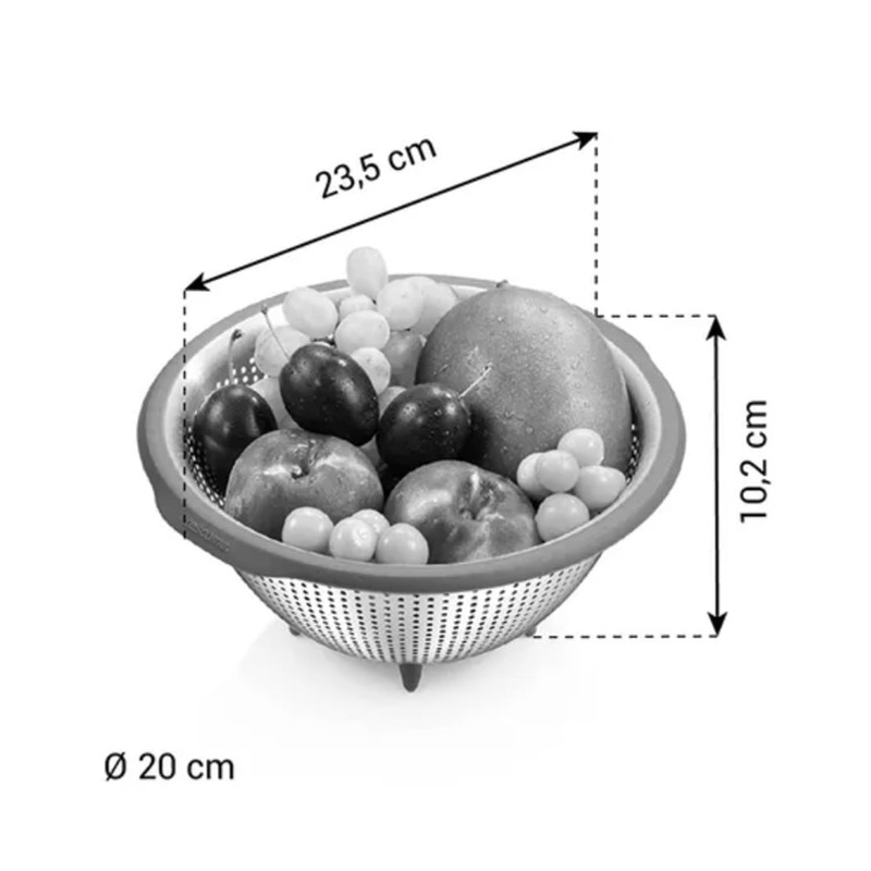 Tescoma 428516 Scolatutto con bordo largo ø 20 CM "GrandCHEF"