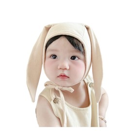 VNGOLERRY Baby Hat, Bunny Ears, Bunny, Plain, Korean, Cute, Rabbit Ears, Bunny Cap, Spring, Summer, Winter, Autumn, All Seasons, Girls, Boys, Ear Protection, Sun Shades, Children, Kids, Warm,
