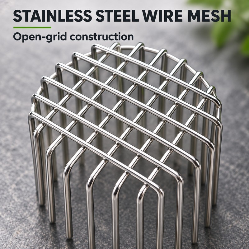 Stainless Steel Downspout Drain Guard, 50/75/110/160mm Anti-Clog Leaf Strainer