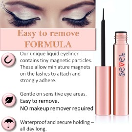 Magnetic Eyelashes Set Magnetic Eyelashes, Magnetic Eyeliner Kit Natural Look.