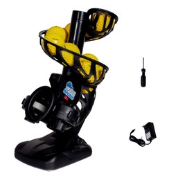 MPOBSP Upgraded Electronic Baseball Pitching Machine for Youth - Adjustable Angles & Speeds,AC Powered & Battery Powered， 8 Practice Balls Included - Ideal for Beginner Batting & Fielding Training