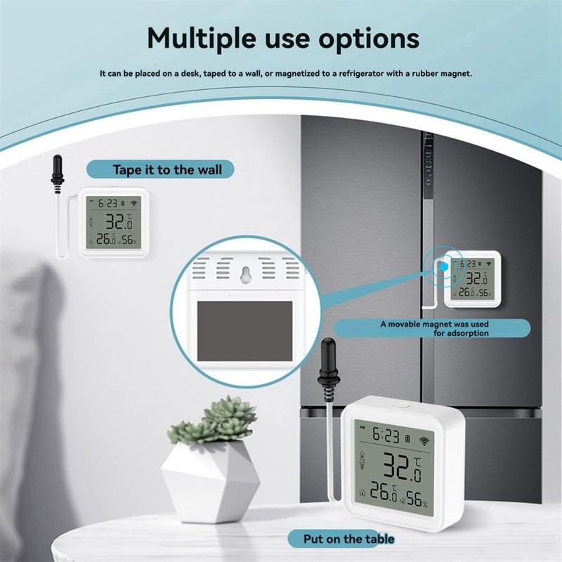 Snblzhef Tuya Smart Home WiFi Temperature & Humidity Sensor with