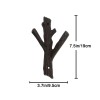 Ogrmar 2 Pcs Decorative Branch Cast Iron Wall Hooks/Hanger/H
