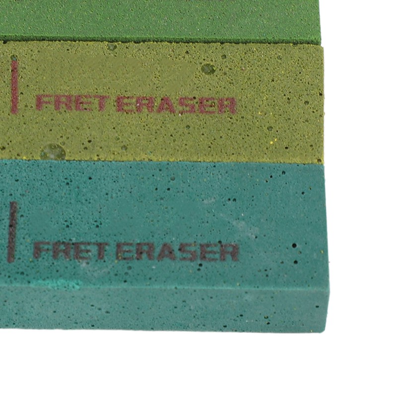3pcs Guitar Fret Erasers Guitar Fret Polishing Abrasive Rubber Blocks