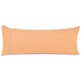 Nestl Bedding Body Pillow Case - Double Brushed Microfiber Hypoallergenic Pillow Covers - 1800 Series Premium Bed Pillow Cases 20"x54" - Light Orange
