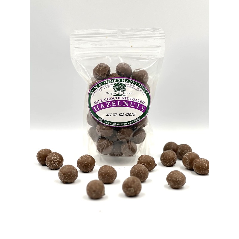 Milk Chocolate Coated Hazelnuts - 8 Oz Bag