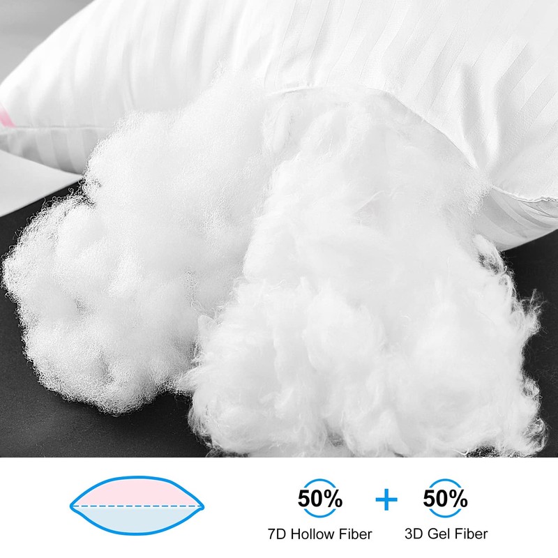 EIUE Hotel Collection Bed Pillows for Sleeping 2 Pack Queen