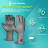 Vital Salveo Germanium & Charcoal Fingerless Recovery Gloves,Half Finger Gloves,Winter