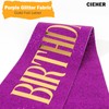 CIEHER Purple Birthday Sash - It's My Birthday - Women's