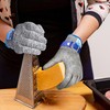 AmzFirst Cut Resistant Gloves Food Grade & Stainless Steel Mesh