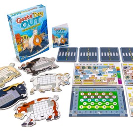 ThinkFun Goats' Day Out Fun Family Board Game for Kids and Adults Age 8 Years Up - New 2024