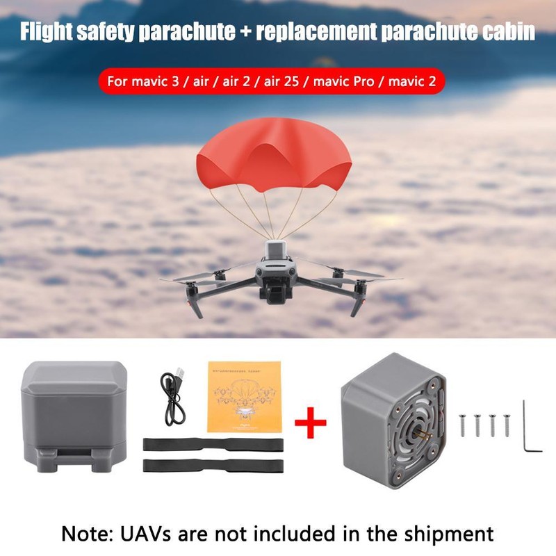 Flight Safety Protection Accessories Automatic Flight Safety Parachute Replacement Parachute