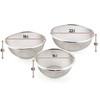 elite colander 18-8 Stainless Steel Strainer Set, 6.5 + 7.7