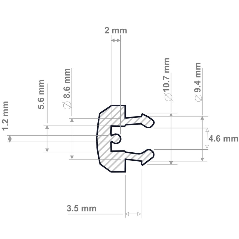 JCP 10 x White Round UPVC Window Drainage Cap Octagonal
