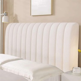 BESTORI Stretch Headboard Covers for Queen King Size Bed Headboard Slipcover, Thicken Dustproof Protector Cover for Bedroom Decor Ivory, 59.1 in