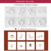 Dinosaur Cookie Cutters with Matching Cookie Stencils -Set of 16-8Pcs