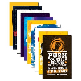 MEMORABLE Paper Motivational Posters For Wall | A4 Size (Pack Of 10), Multicolour