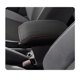 LUWU Compatible with Seat Leon 5F MK3 2013-2019 Central Armrest Cover Armrest Cushion for Cars Leon 5F Centre Console Armrest Covers Armrest Box Cover Leon 5F Accessories (Red)
