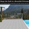 2-Pack Concrete Mold Pavers for Outside Walkway - 15.7x15.7x1.57 Concrete