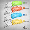 M MEEPO Box Cutter, 4-Pack Tough Folding Box Cutter for