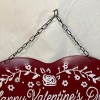 Hobby Lobby Heart Sign Embossed Metal Valentine's Day Decor Hanger