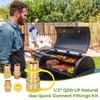 1/2" Propane Quick Connect Fittings,Natural Propane Hose Quick Disconnect Kit,100%